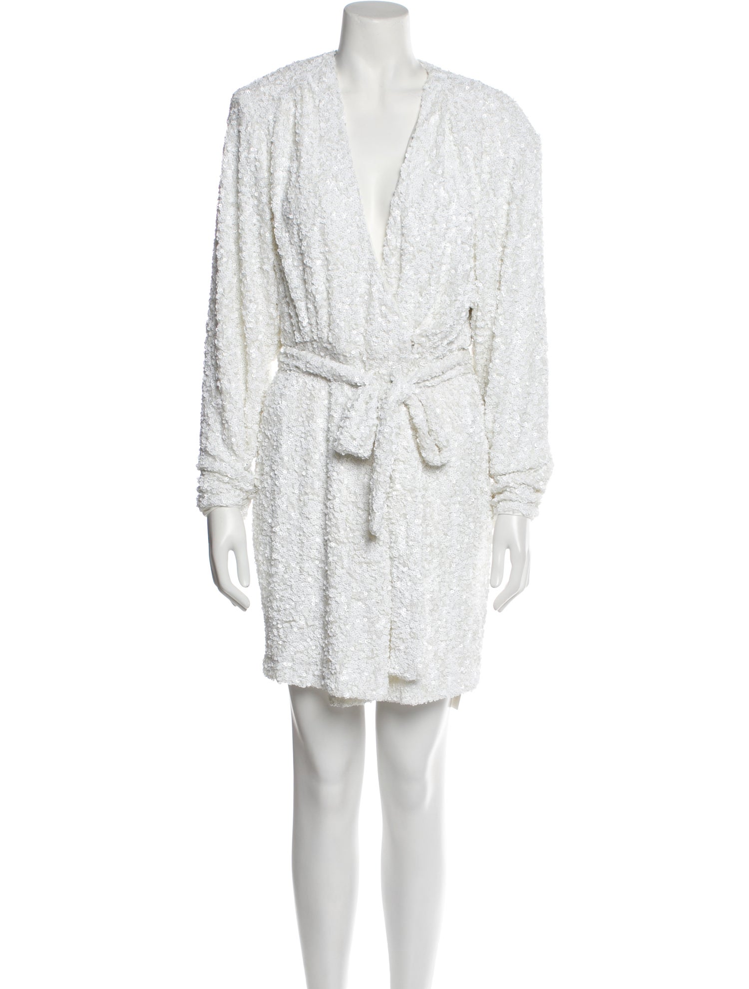 ROTATE Birger Christensen V-Neck Mini Dress