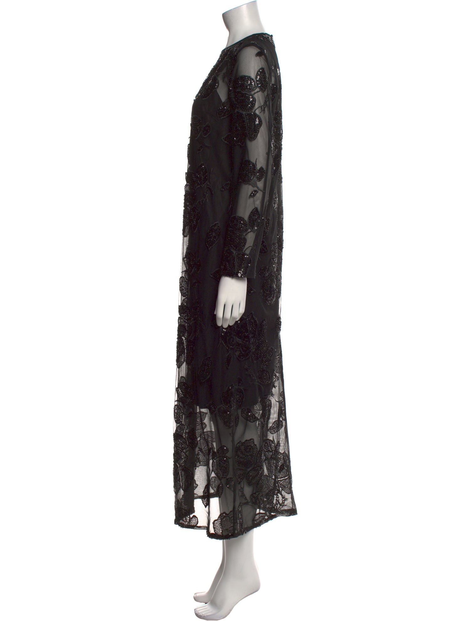 ROTATE Birger Christensen Lace Pattern Long Dress
