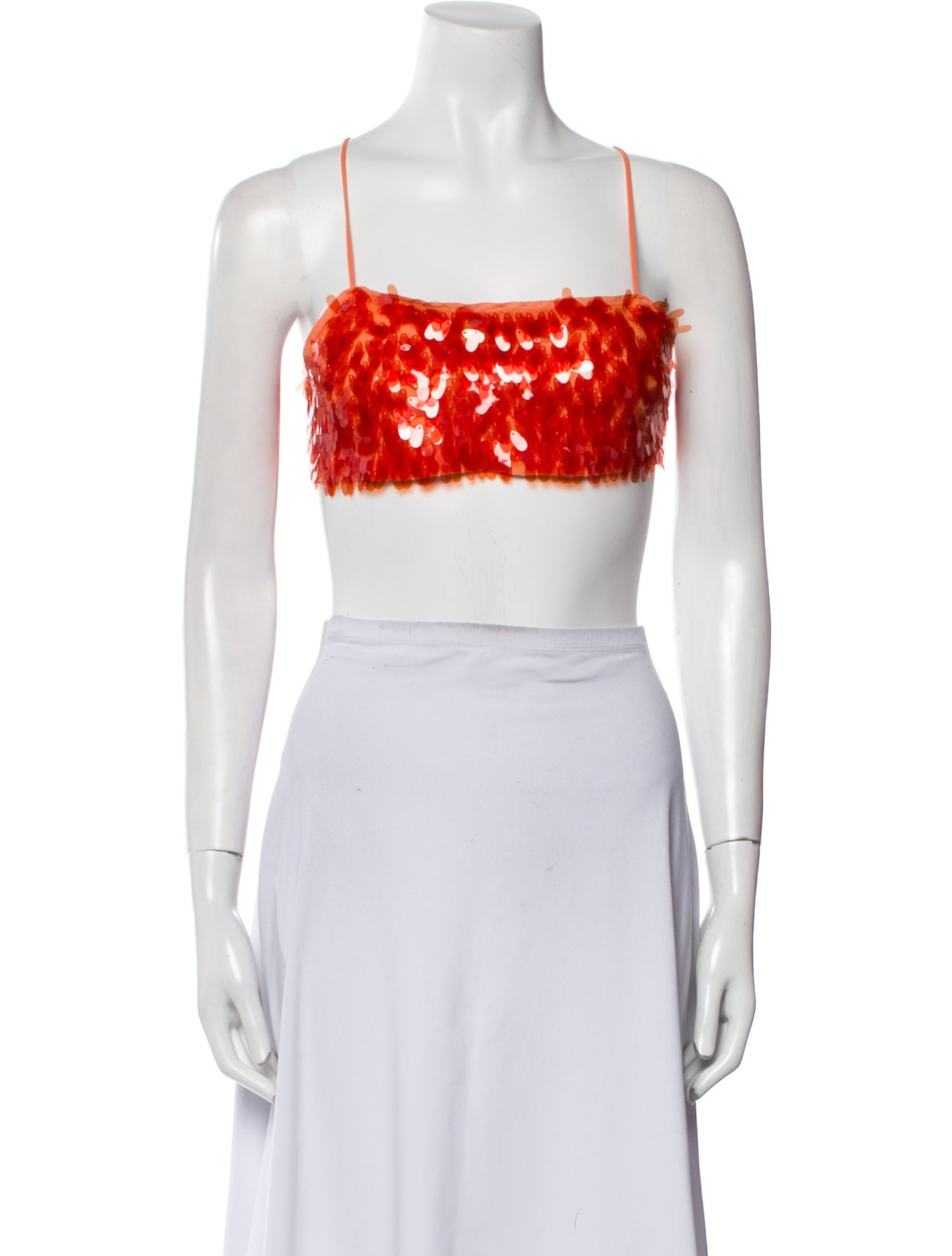 ROTATE Birger Christensen Square Neckline Sleeveless Crop Top w/ Tags