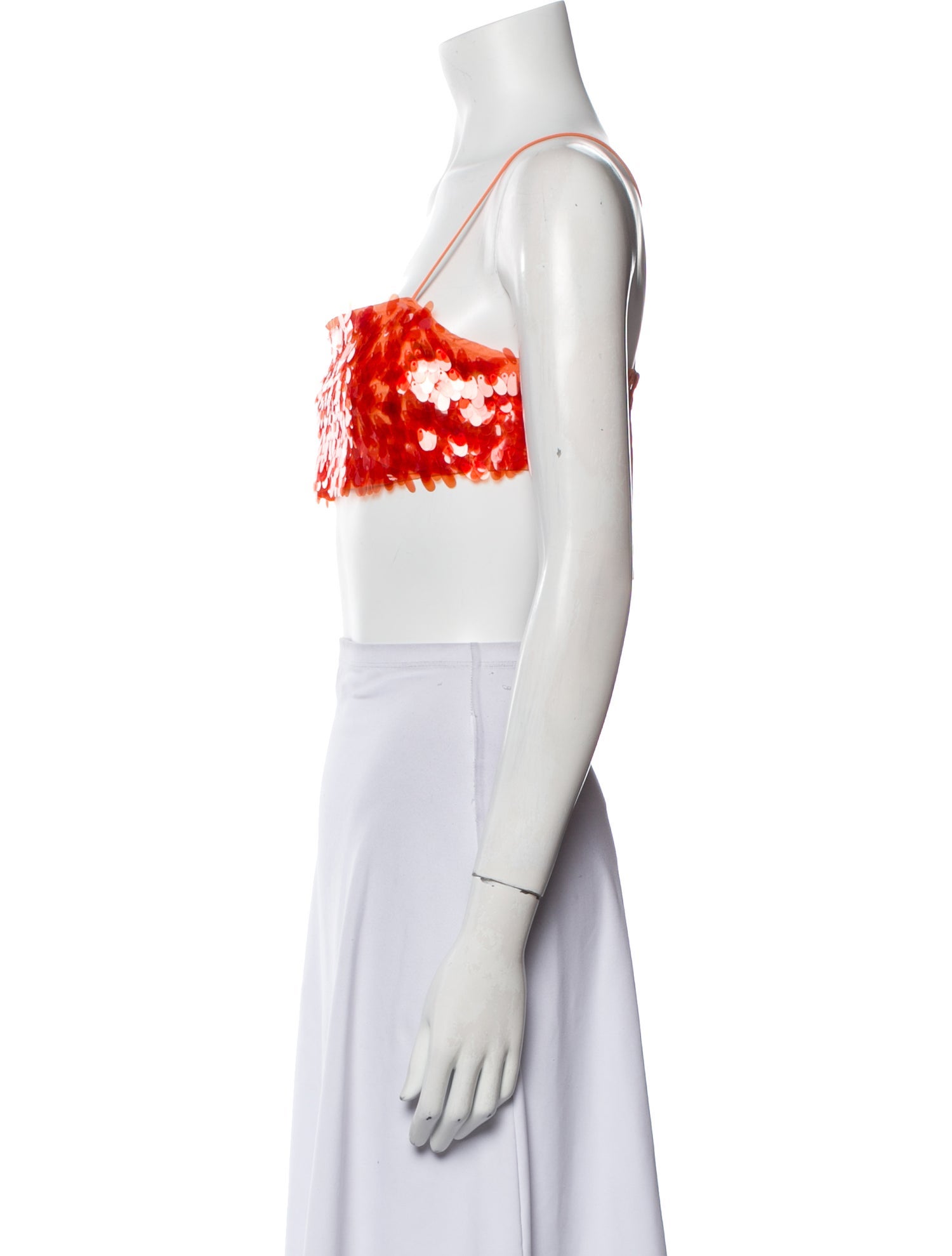 ROTATE Birger Christensen Square Neckline Sleeveless Crop Top w/ Tags