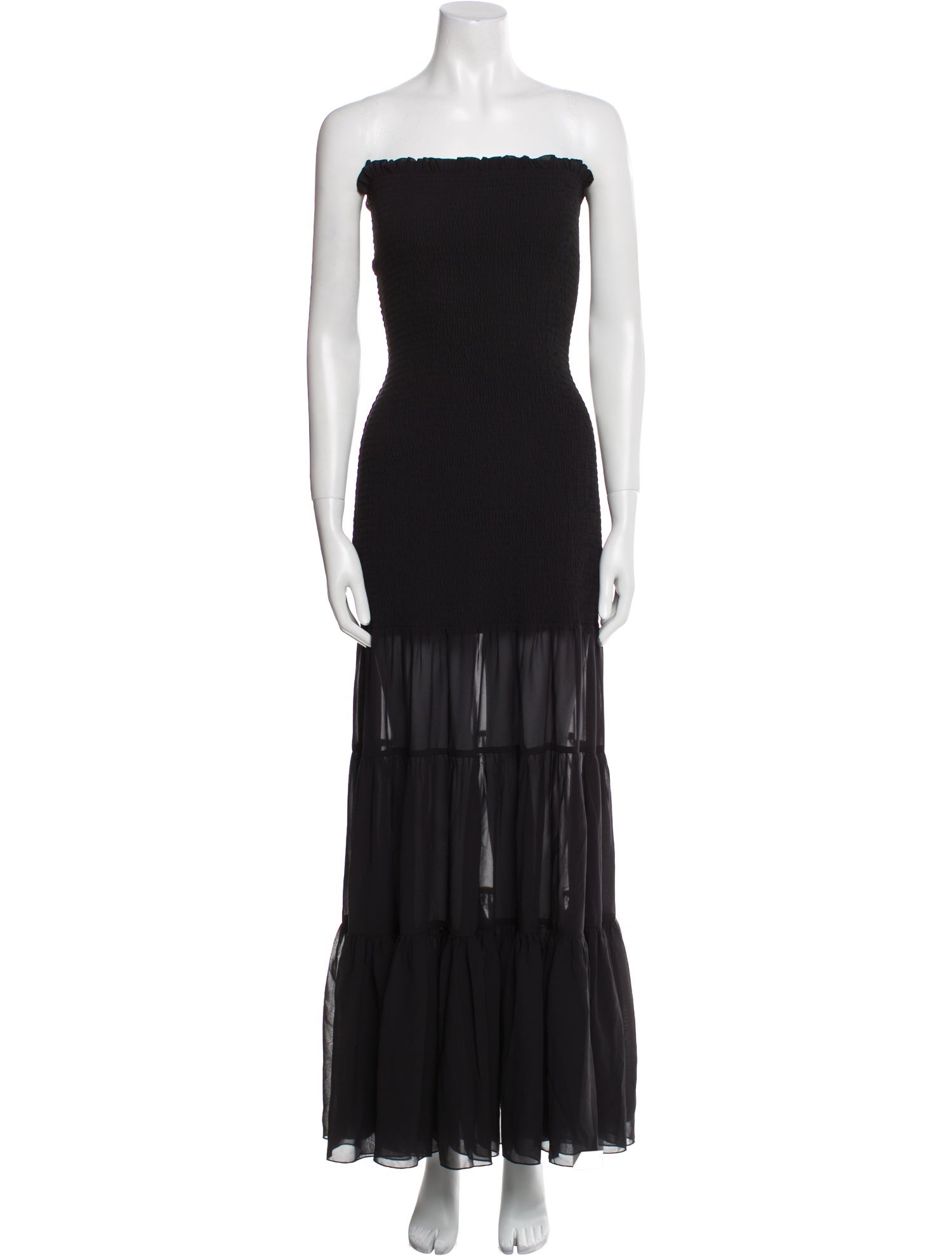 ROTATE Birger Christensen Strapless Long Dress