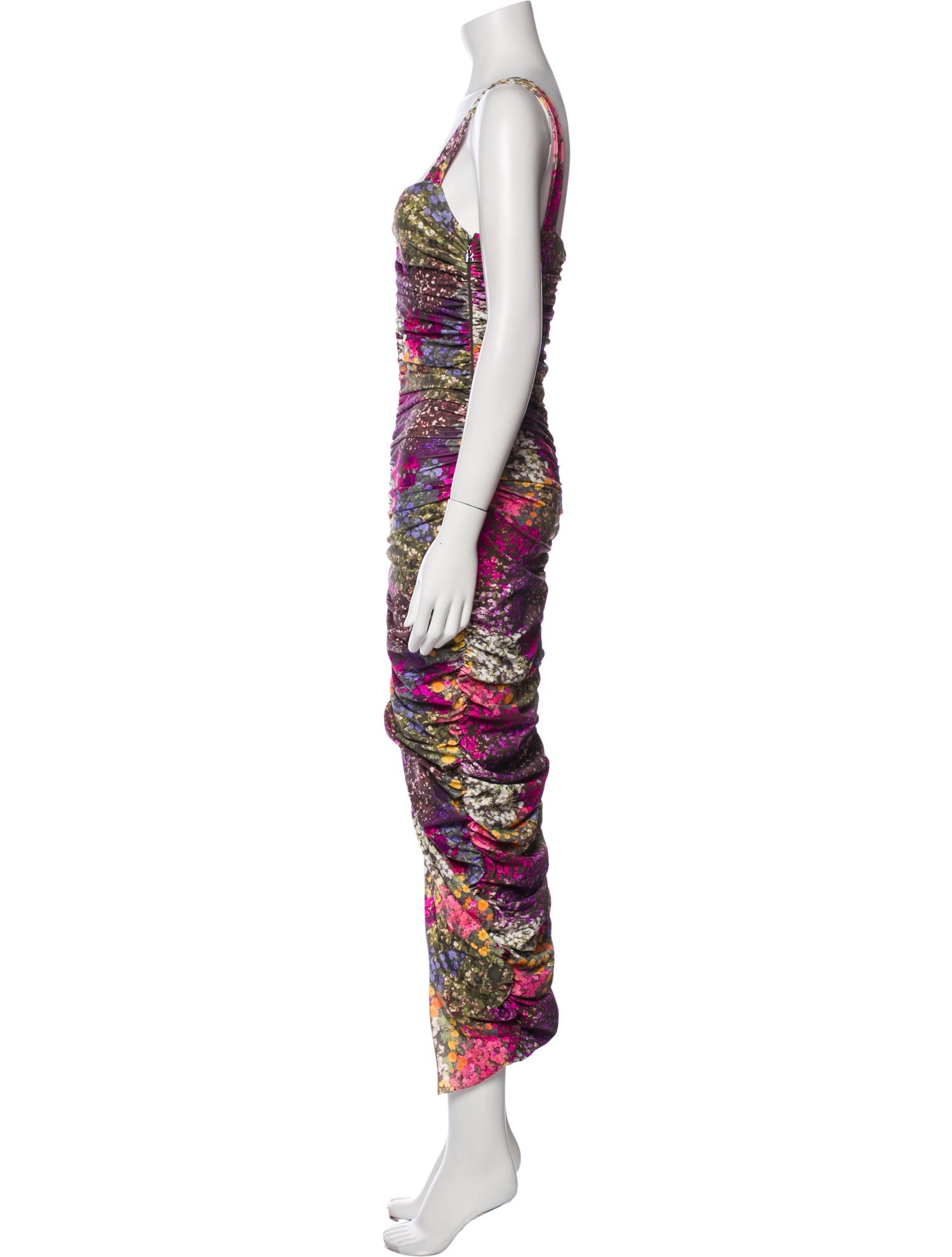 ROTATE Birger Christensen Printed Long Dress