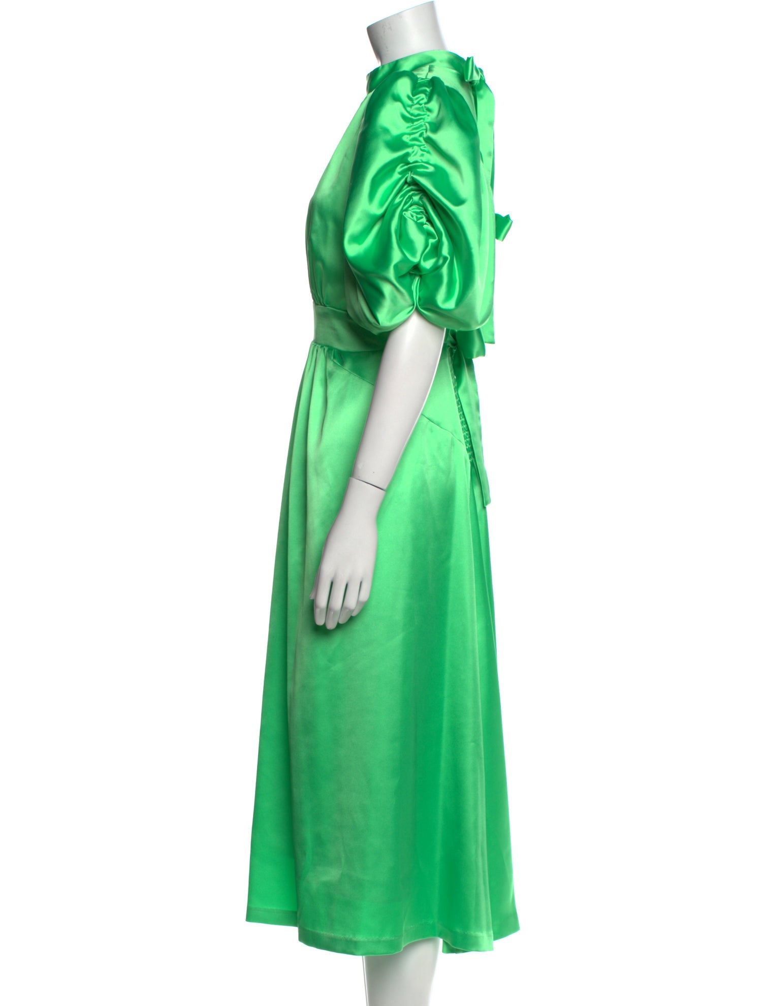 ROTATE Birger Christensen Crew Neck Long Dress