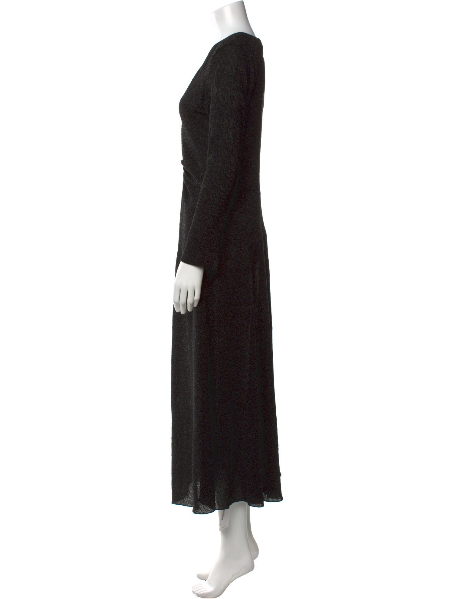 ROTATE Birger Christensen V-Neck Long Dress