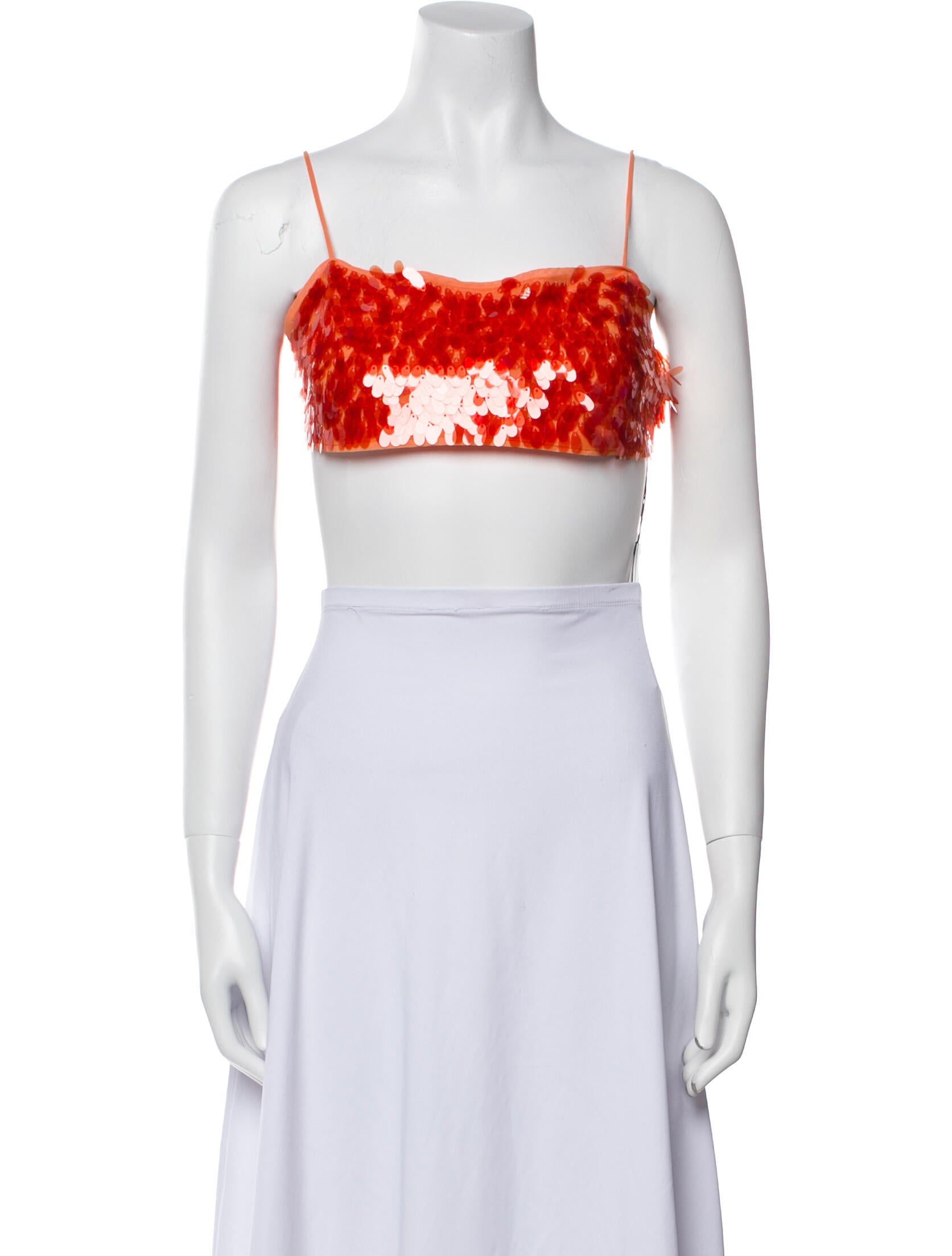 ROTATE Birger Christensen Square Neckline Sleeveless Crop Top w/ Tags