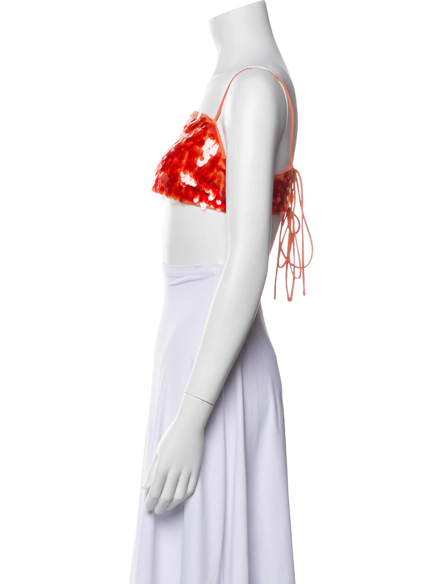 ROTATE Birger Christensen Square Neckline Sleeveless Crop Top w/ Tags