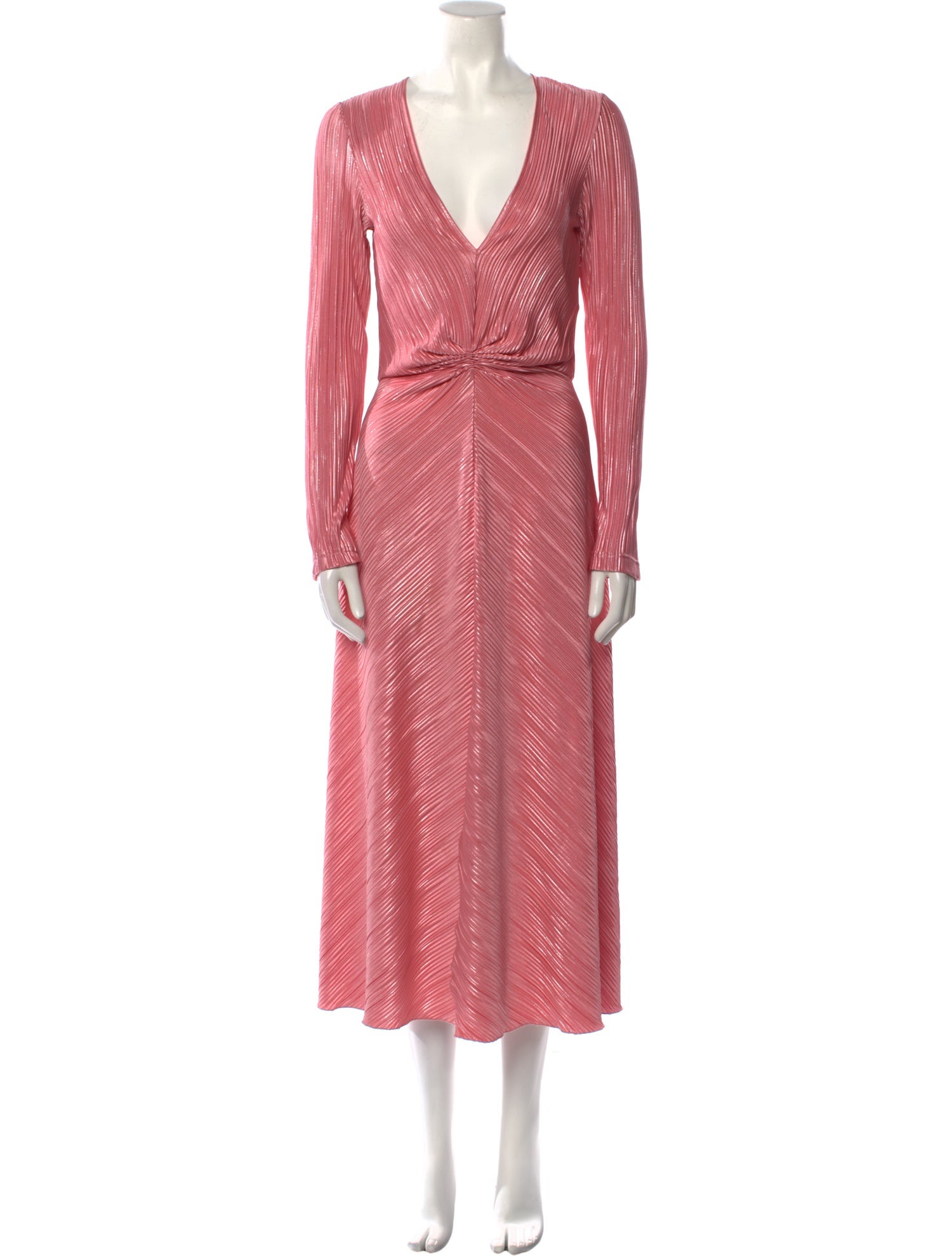 ROTATE Birger Christensen V-Neck Long Dress