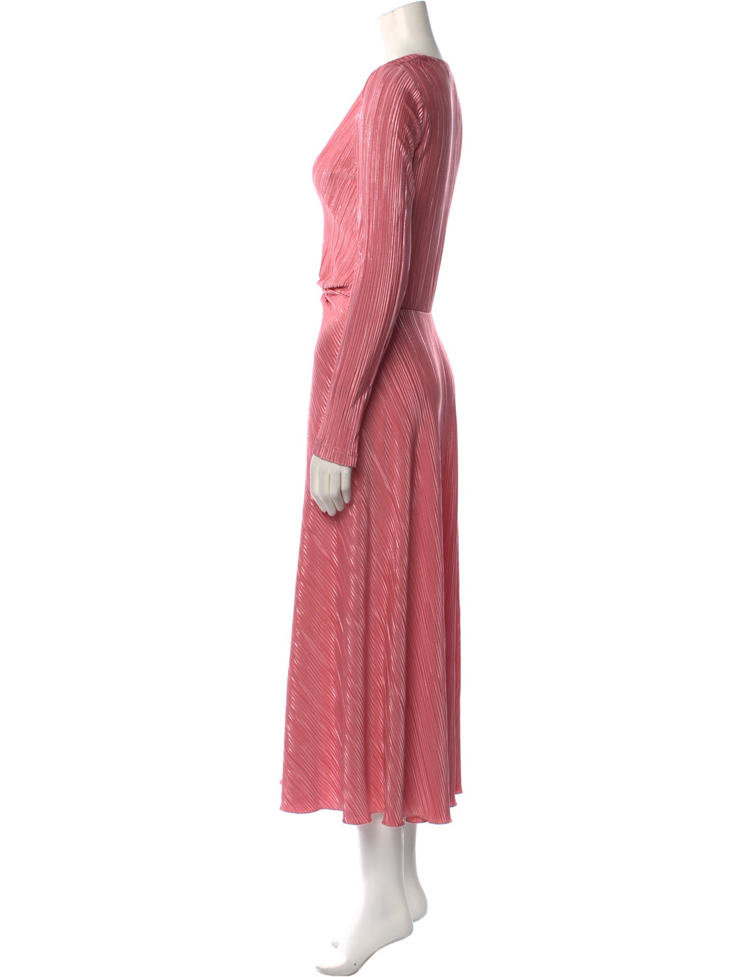 ROTATE Birger Christensen V-Neck Long Dress