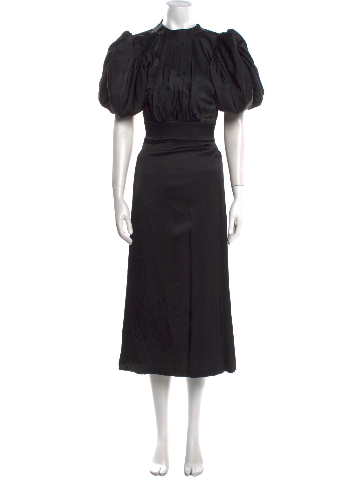 ROTATE Birger Christensen Mock Neck Long Dress