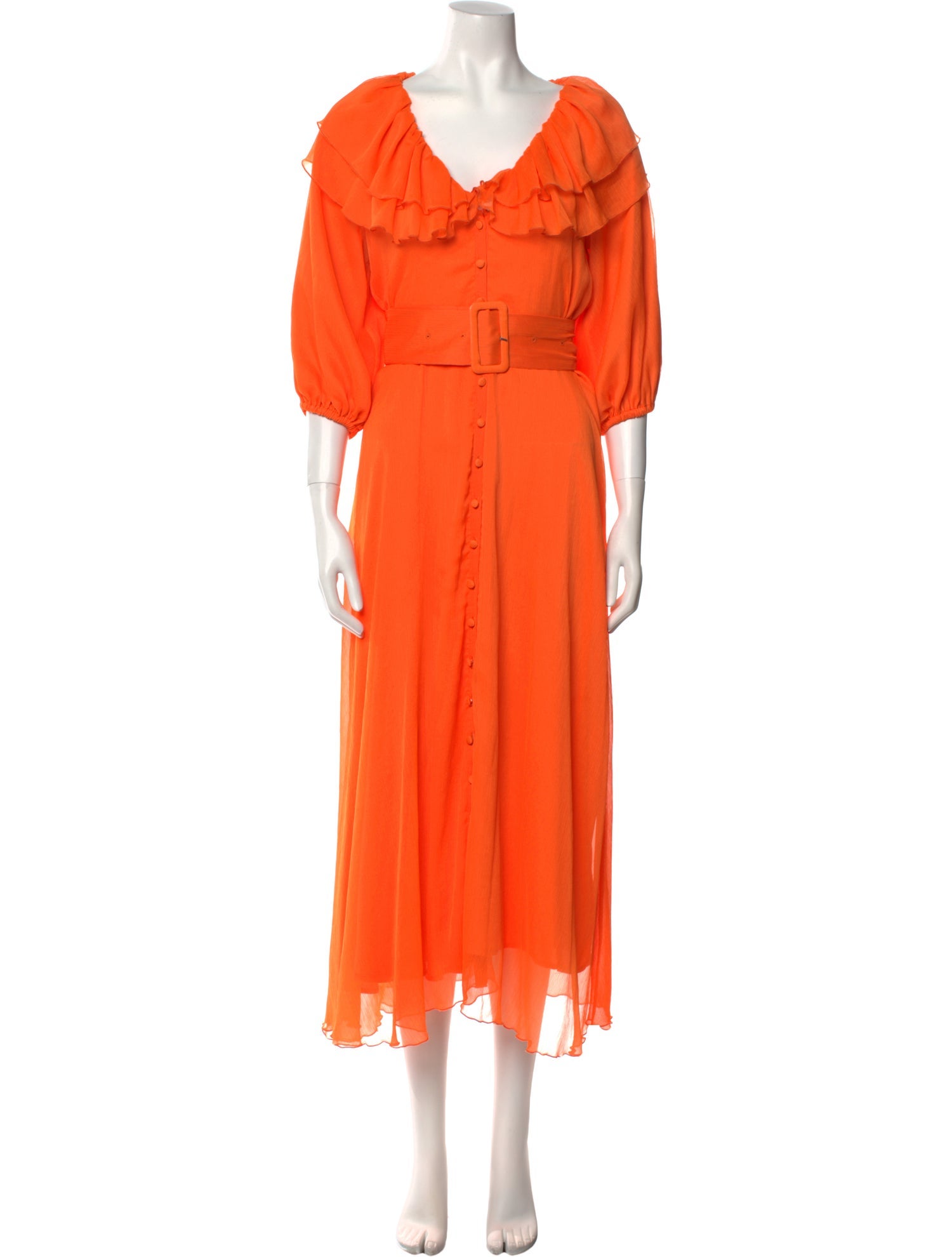 ROTATE Birger Christensen V-Neck Long Dress