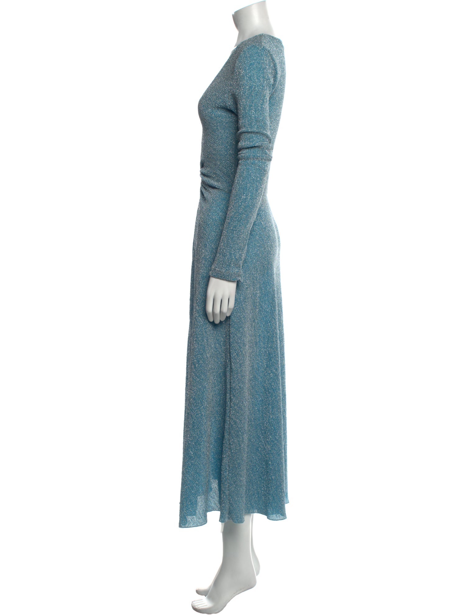 ROTATE Birger Christensen V-Neck Long Dress