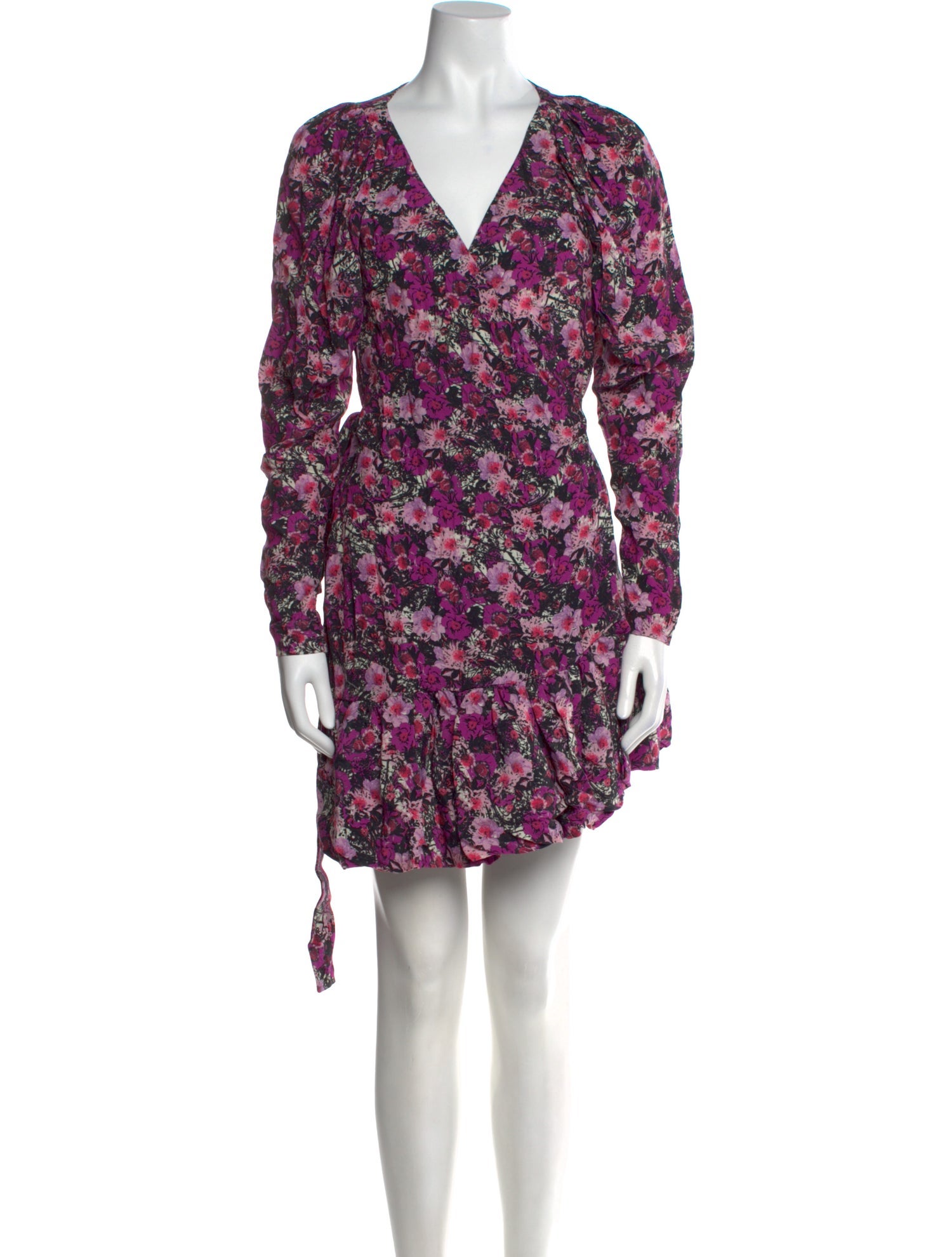 ROTATE Birger Christensen Floral Print Mini Dress