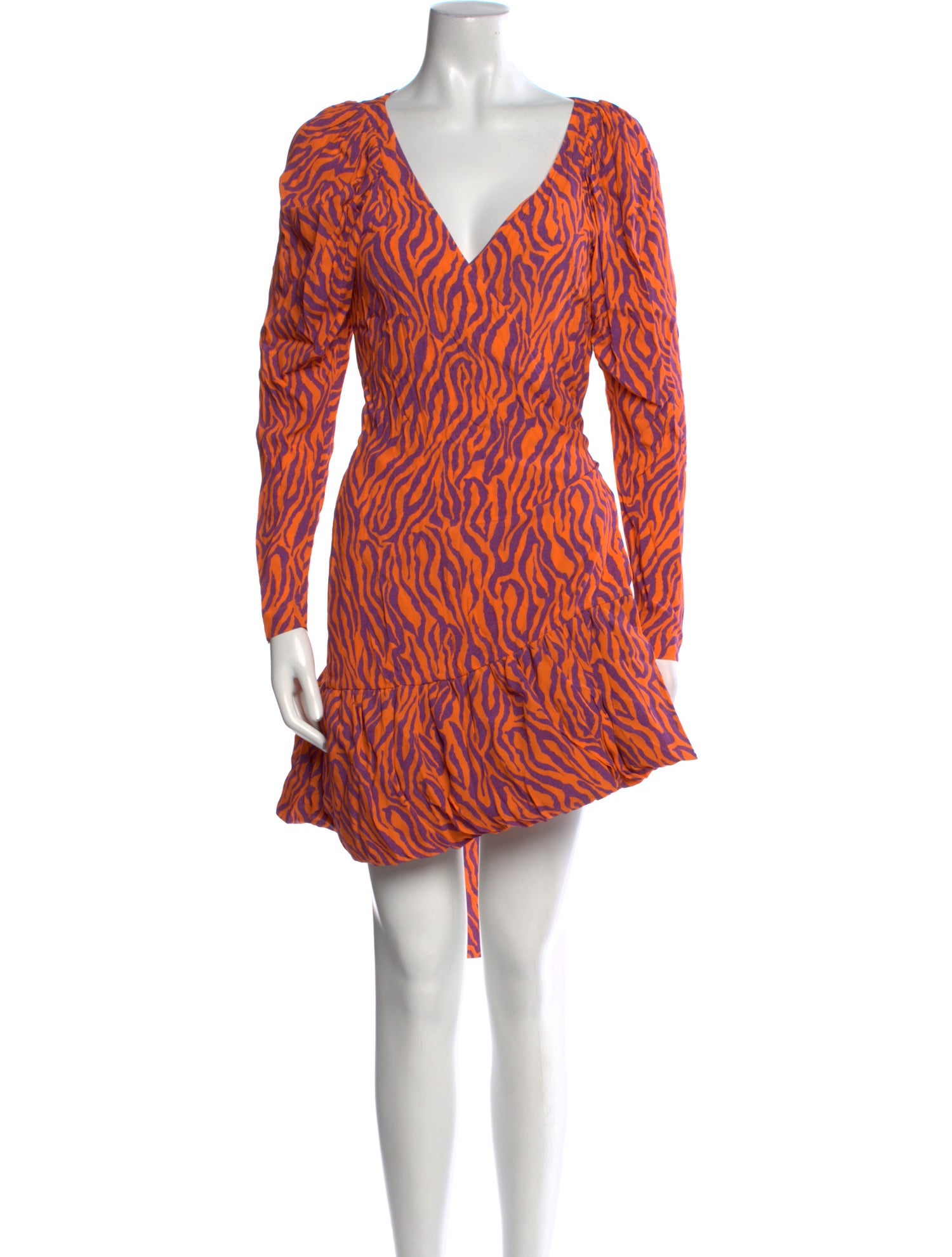 ROTATE Birger Christensen Printed Midi Length Dress