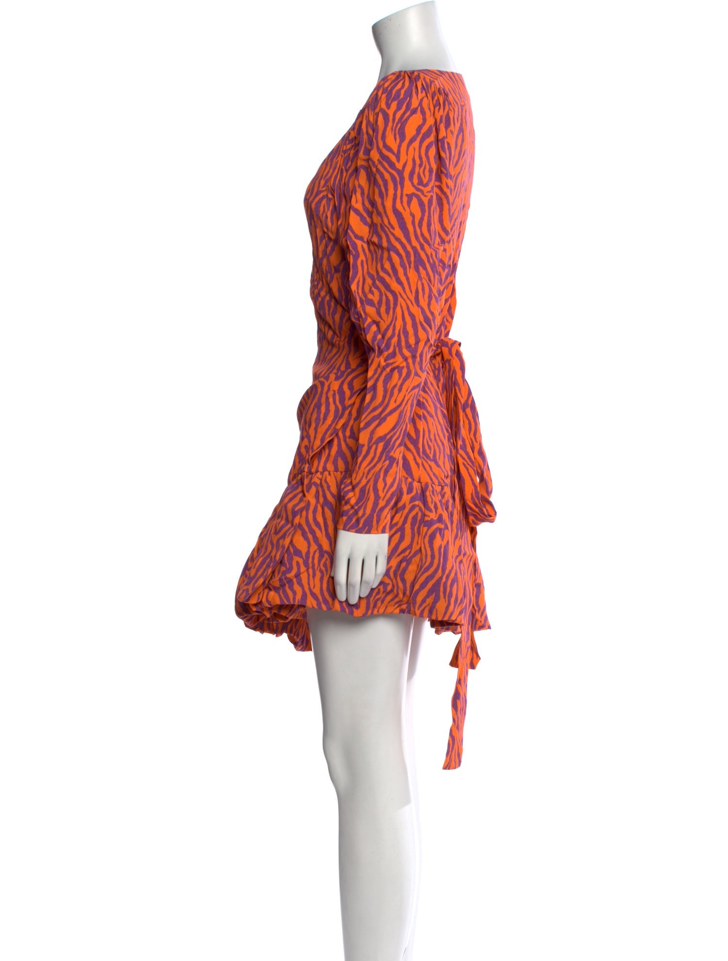 ROTATE Birger Christensen Printed Midi Length Dress