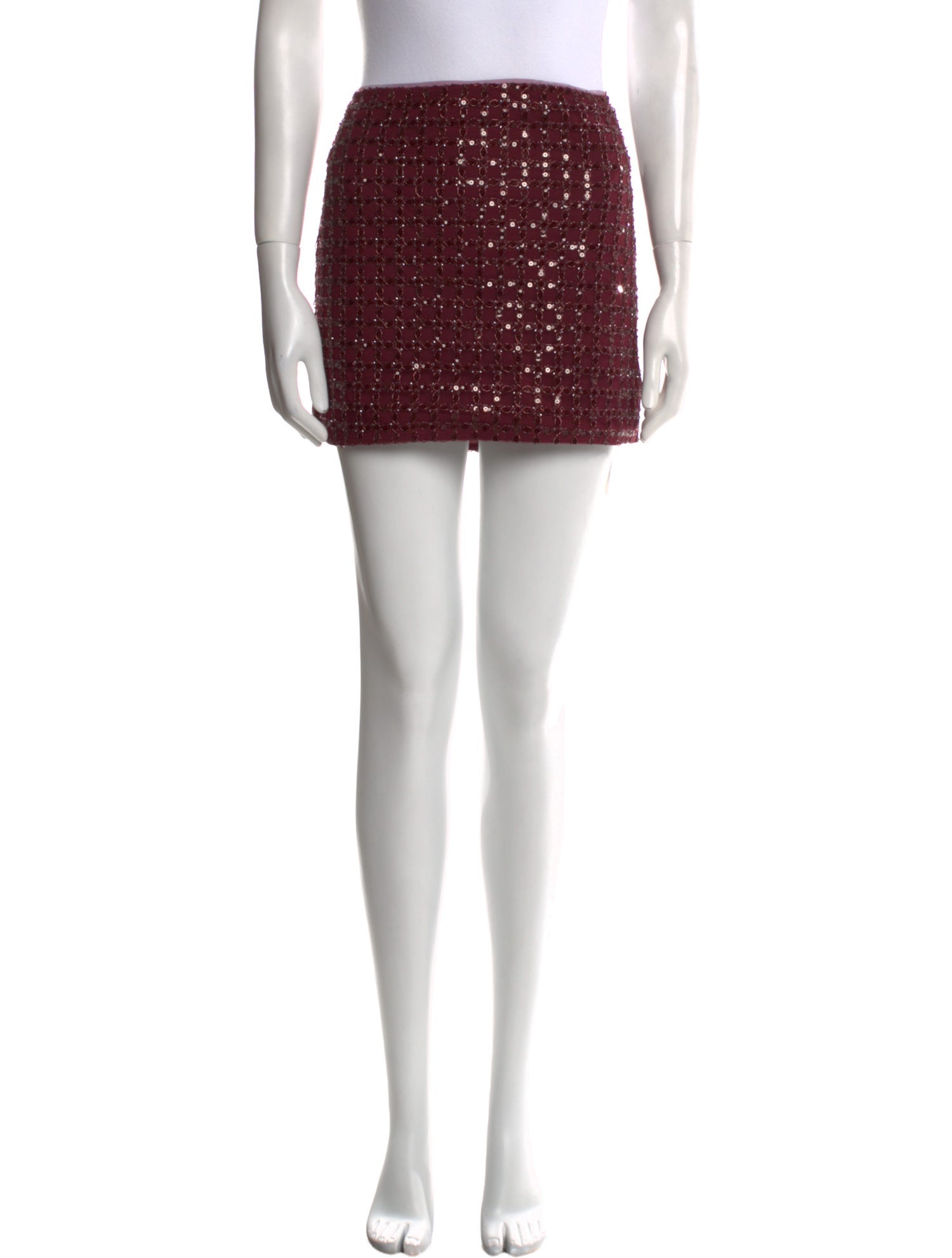 ROTATE Birger Christensen Sequin Embellishments Mini Skirt