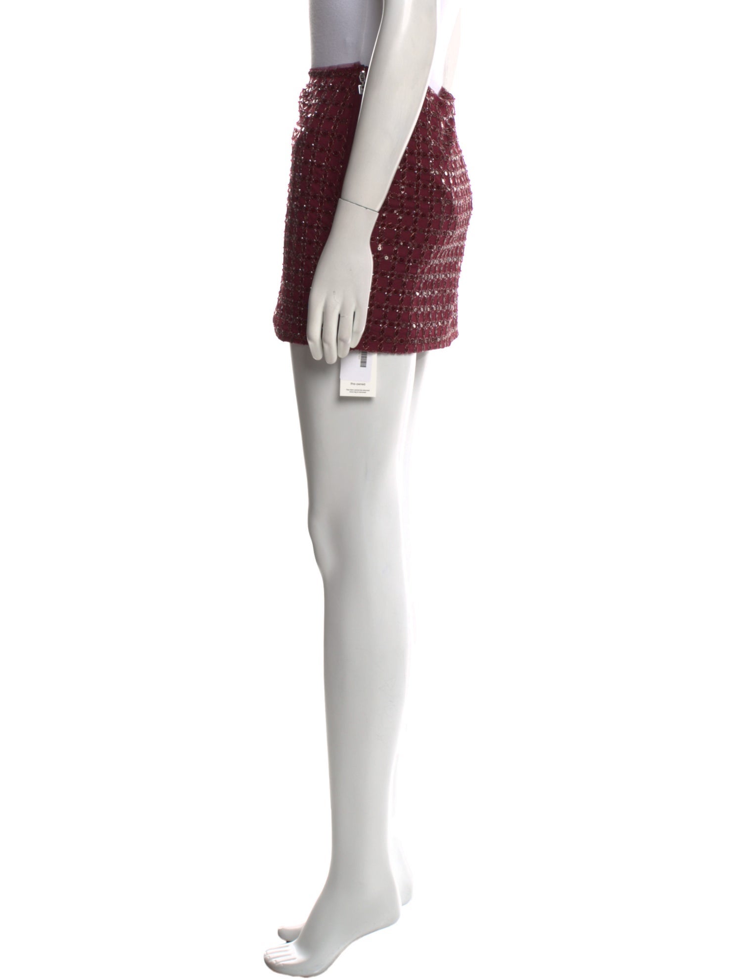 ROTATE Birger Christensen Sequin Embellishments Mini Skirt