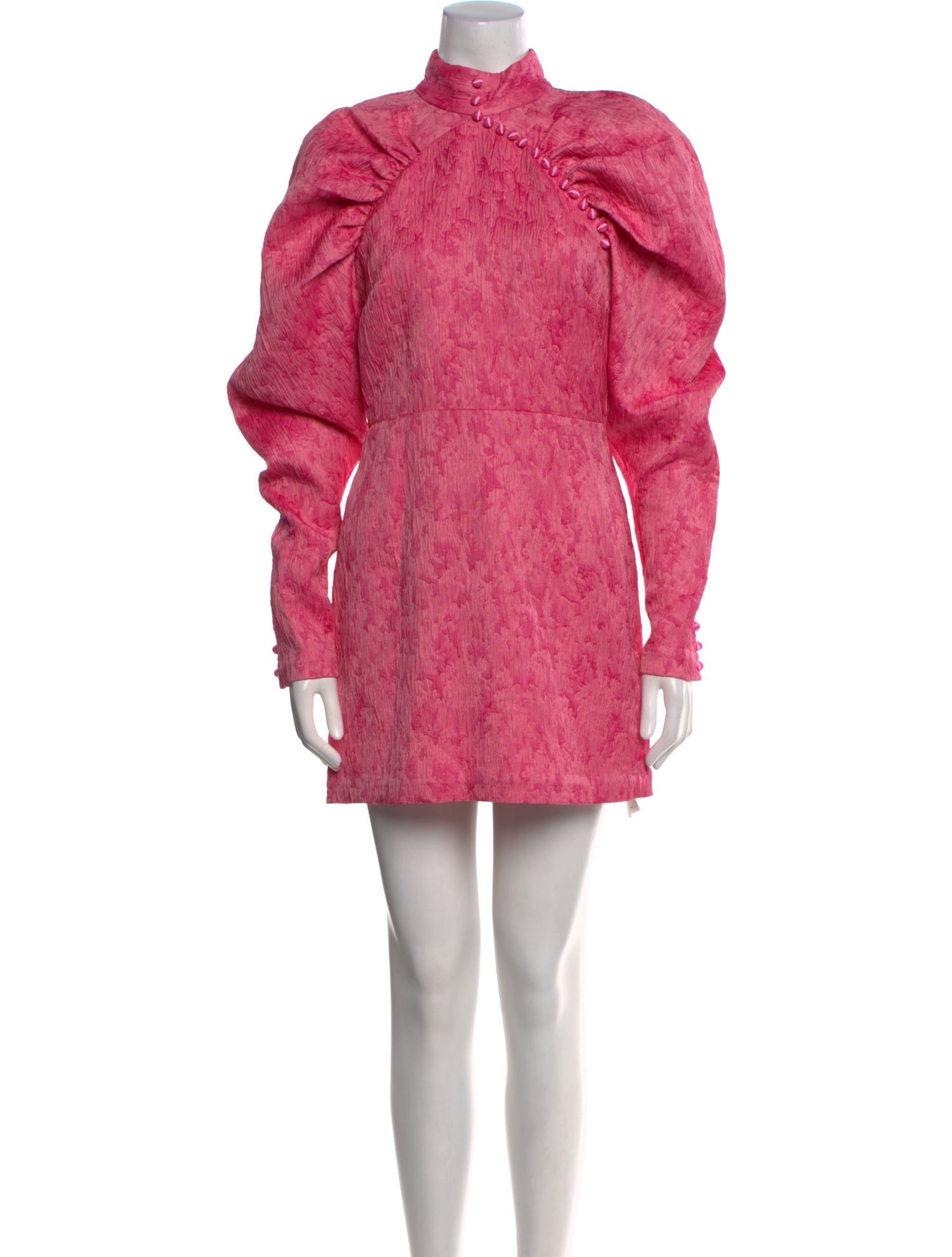 ROTATE Birger Christensen Mock Neck Mini Dress