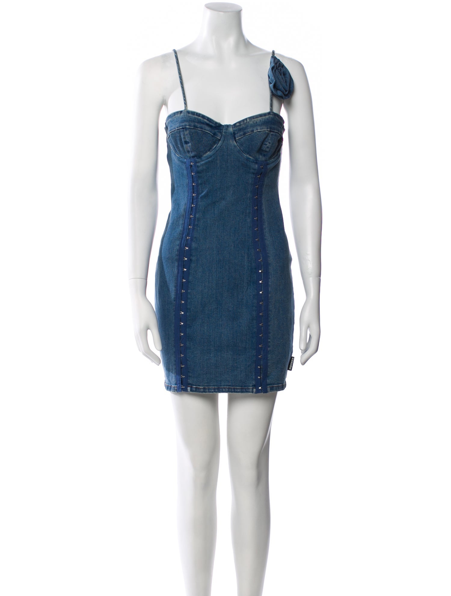 ROTATE Birger Christensen Square Neckline Mini Dress