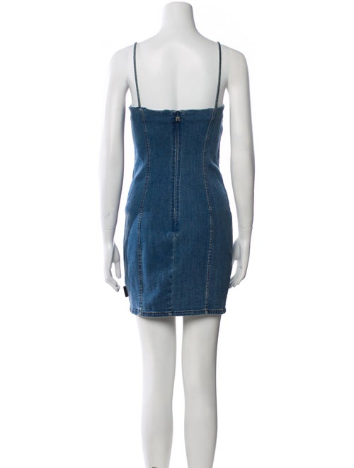 ROTATE Birger Christensen Square Neckline Mini Dress