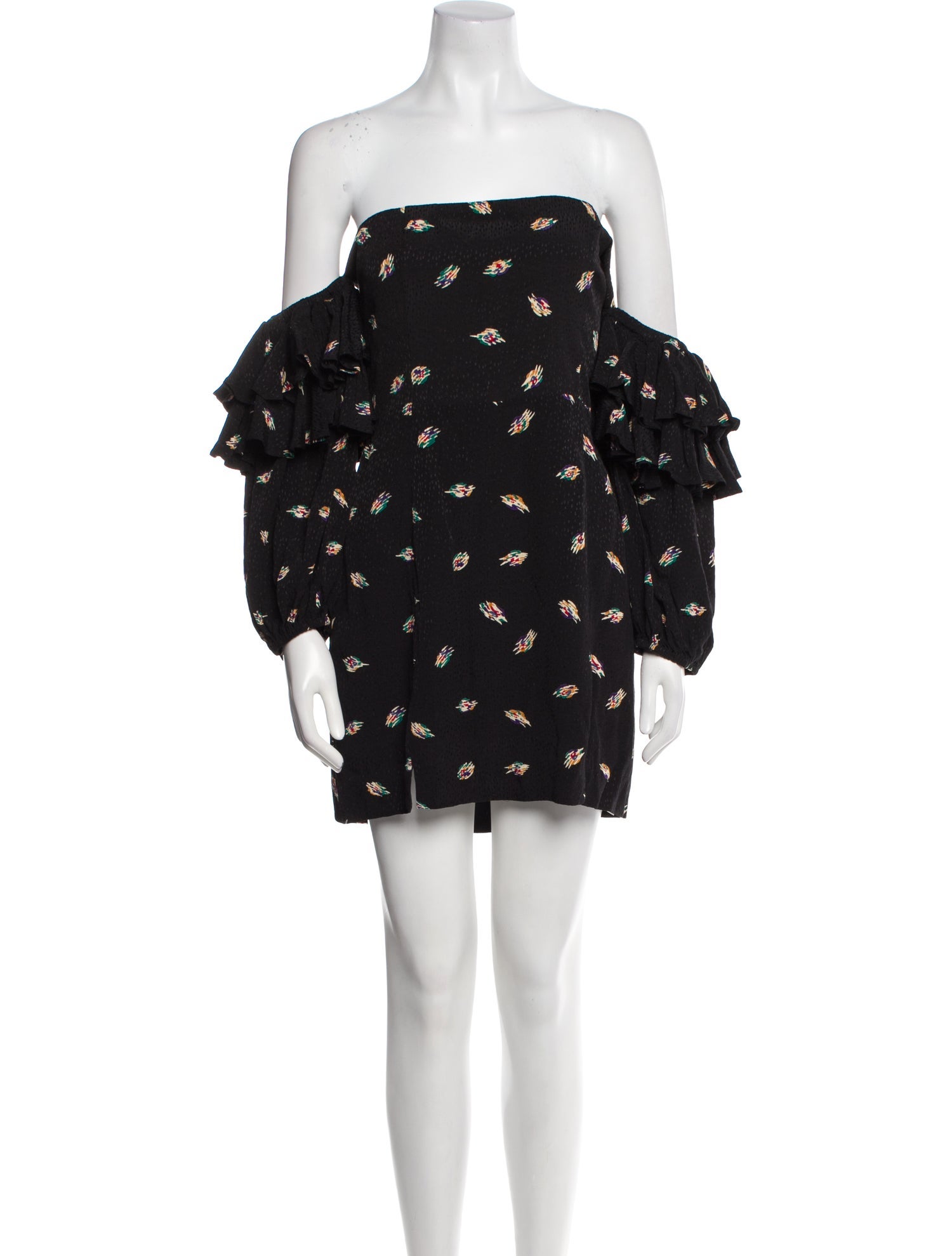 ROTATE Birger Christensen Floral Print Mini Dress