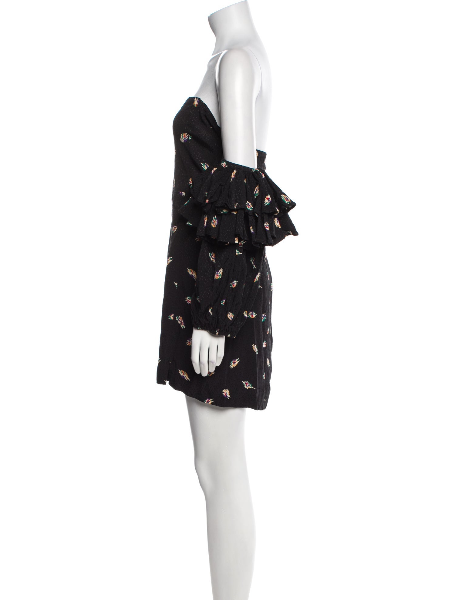 ROTATE Birger Christensen Floral Print Mini Dress