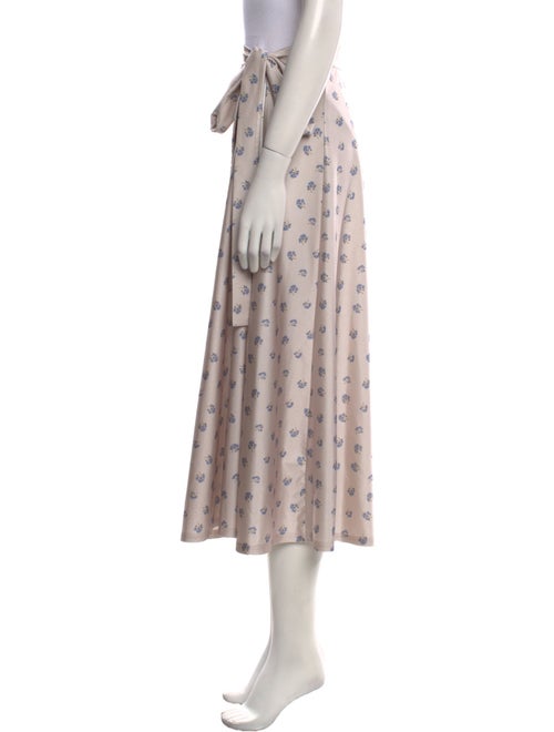 ROTATE Birger Christensen Printed Midi Length Skirt