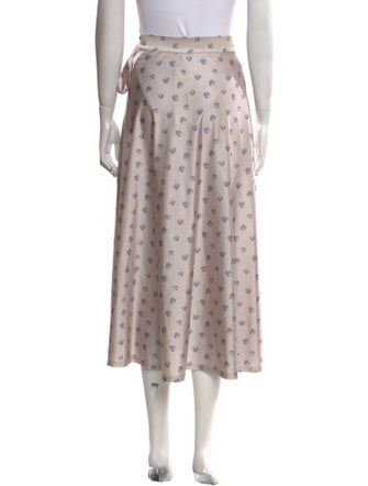 ROTATE Birger Christensen Printed Midi Length Skirt