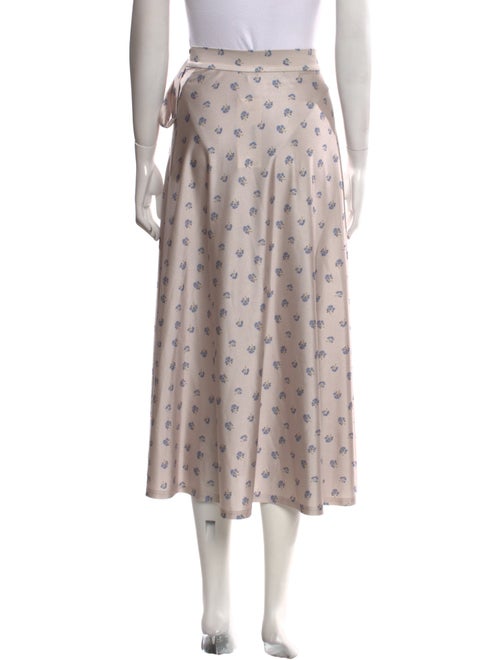 ROTATE Birger Christensen Printed Midi Length Skirt