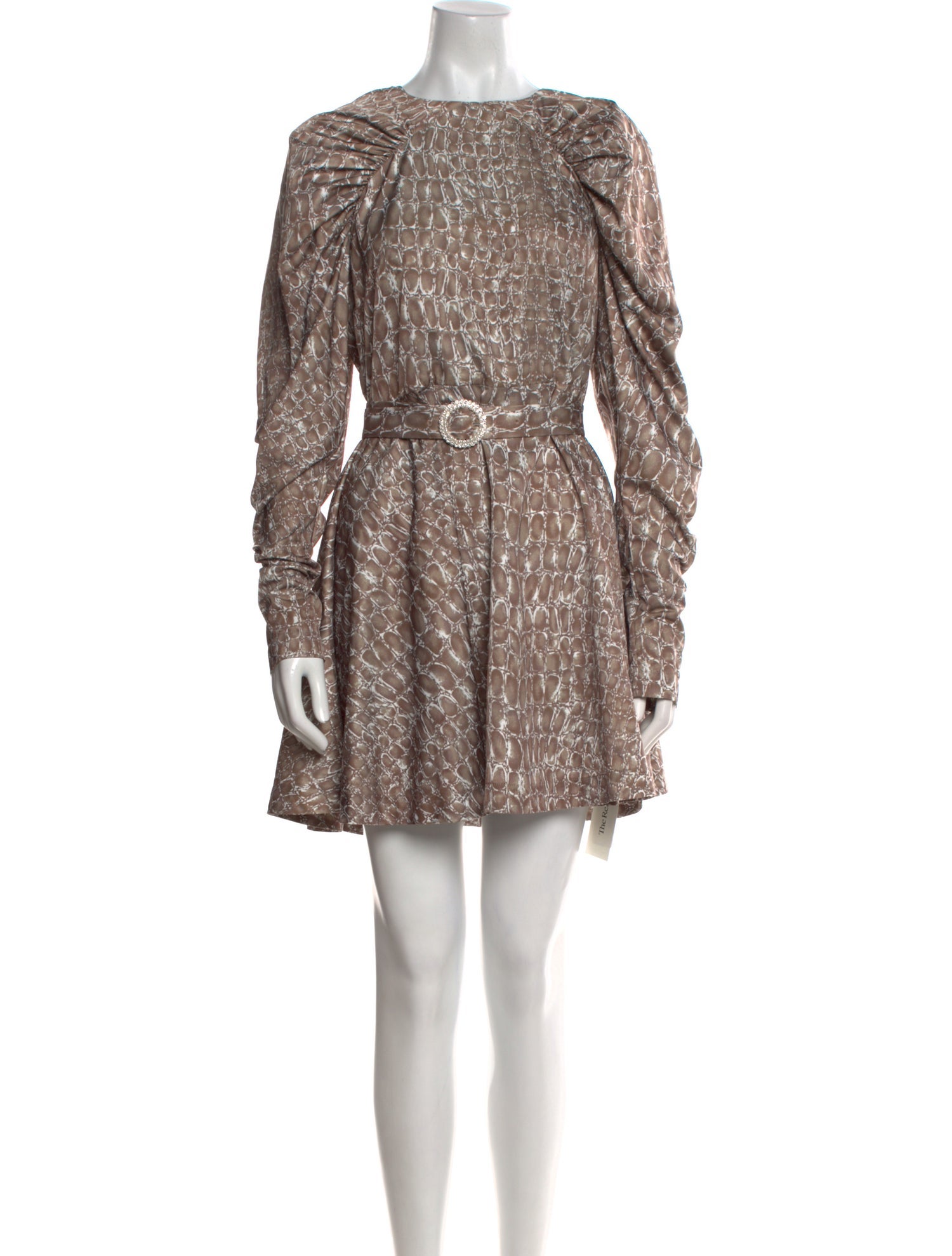 ROTATE Birger Christensen Animal Print Mini Dress