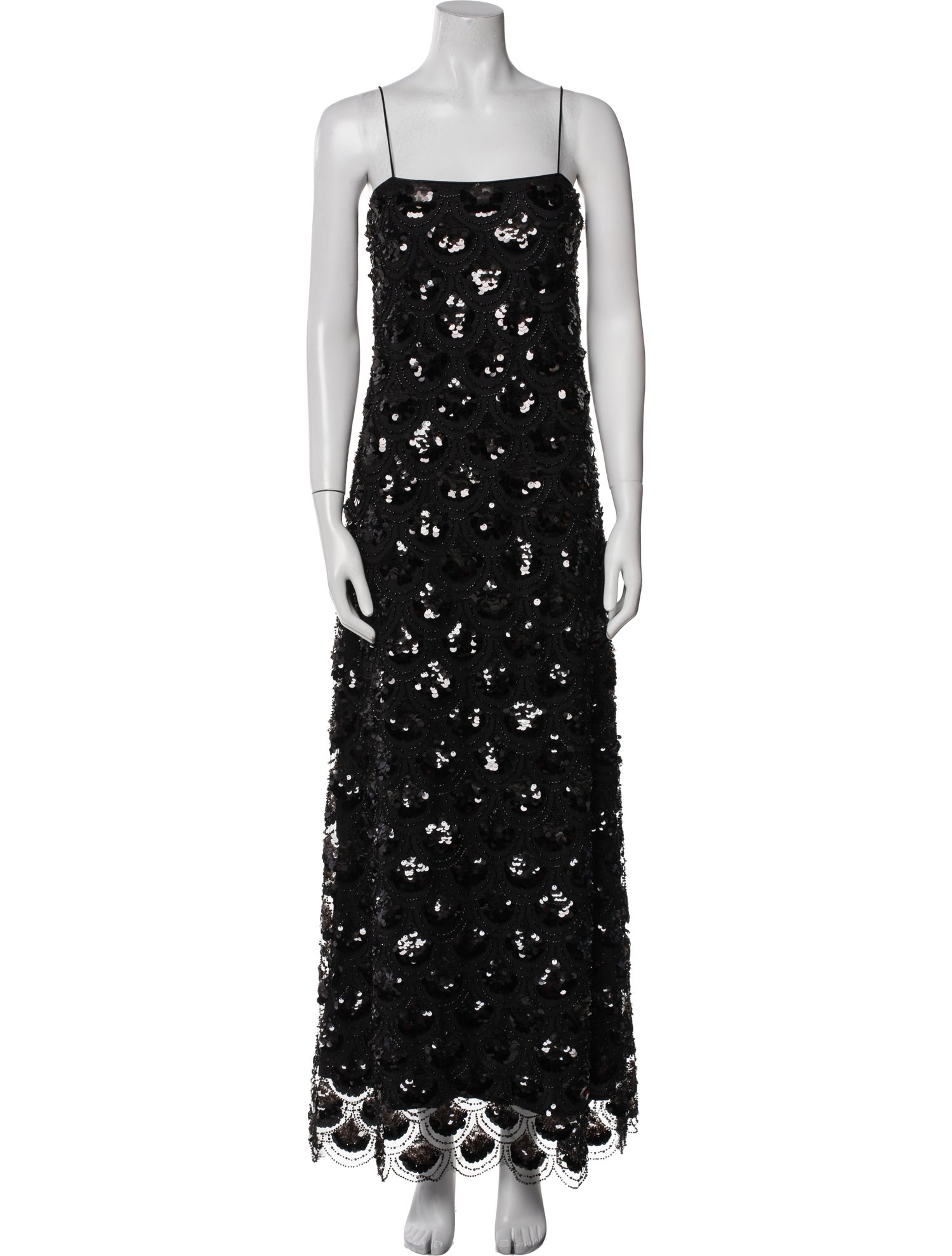 ROTATE Birger Christensen Women's Sequins Maxi Slip Dress Long Dress w/ Tags