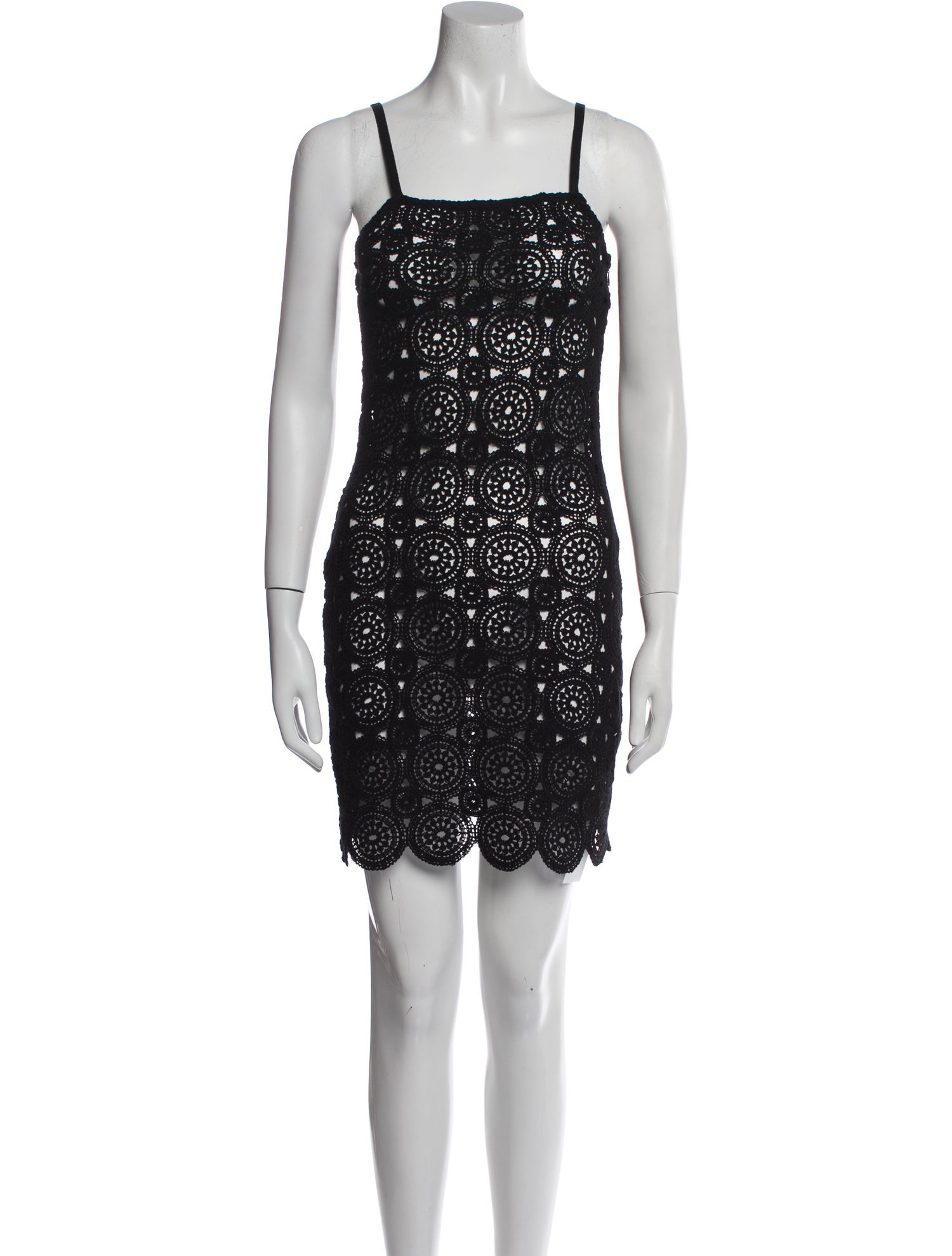 ROTATE Birger Christensen Square Neckline Mini Dress