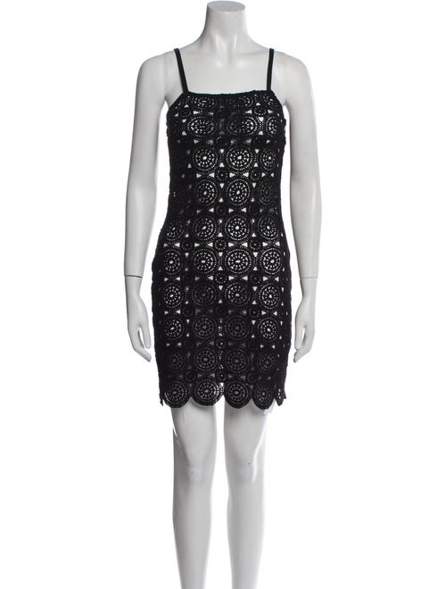 ROTATE Birger Christensen Square Neckline Mini Dress