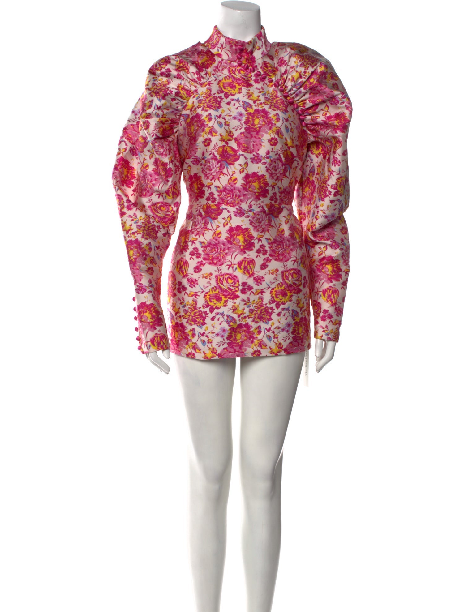 ROTATE Birger Christensen Floral Print Mini Dress