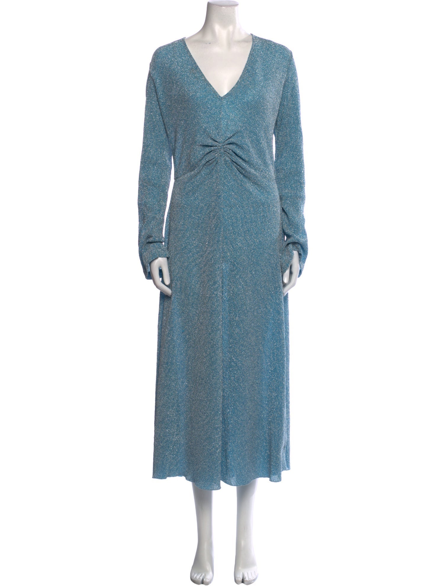 ROTATE Birger Christensen V-Neck Long Dress