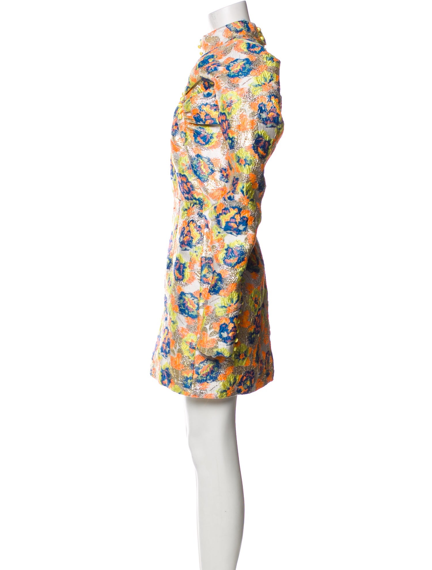 ROTATE Birger Christensen Floral Print Mini Dress