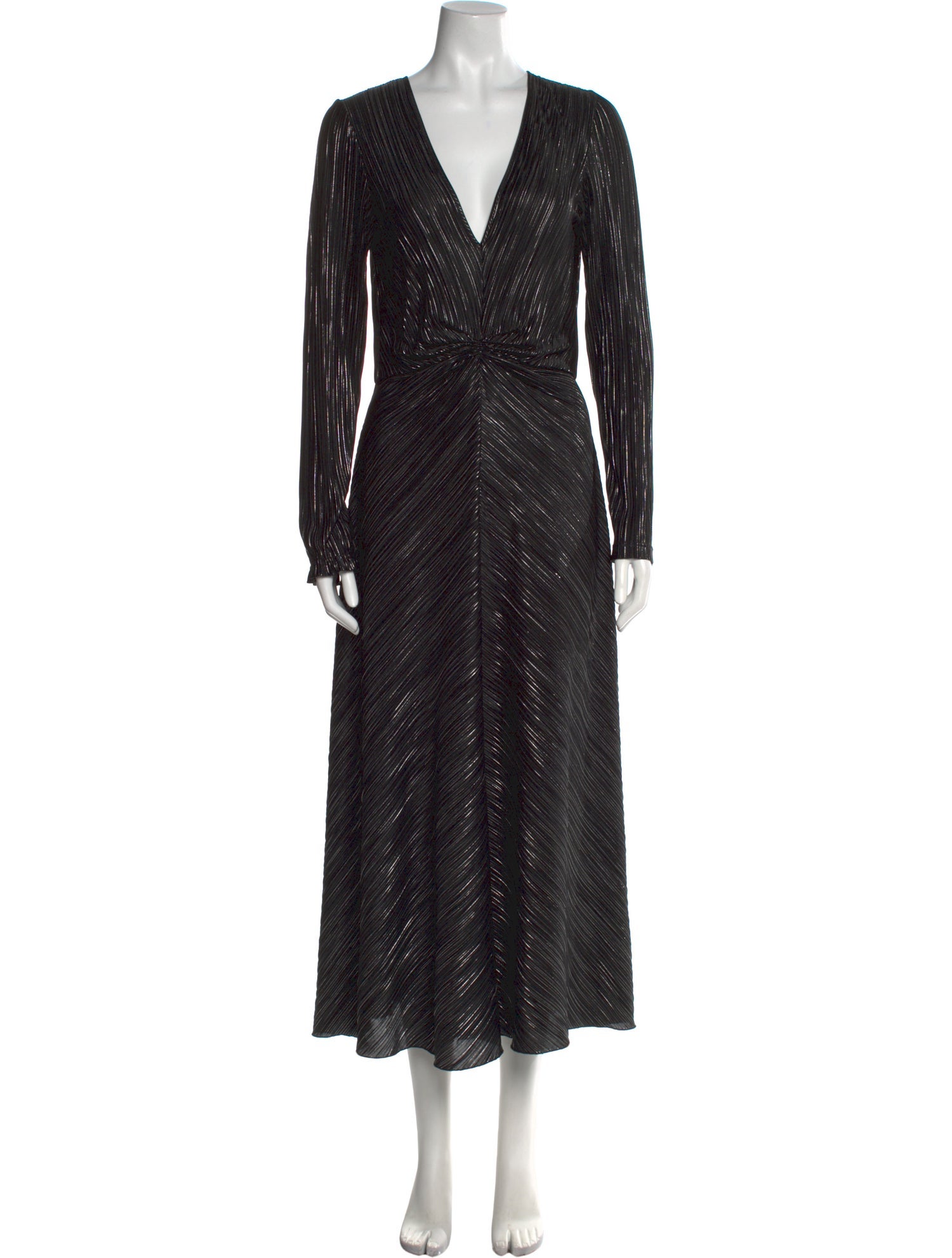 ROTATE Birger Christensen V-Neck Long Dress