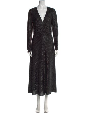 ROTATE Birger Christensen V-Neck Long Dress