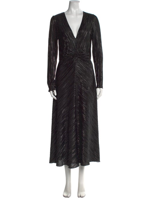 ROTATE Birger Christensen V-Neck Long Dress