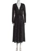 ROTATE Birger Christensen V-Neck Long Dress
