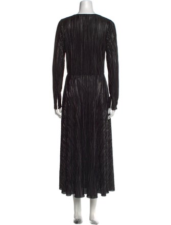 ROTATE Birger Christensen V-Neck Long Dress