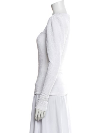 ROTATE Birger Christensen Square Neckline Long Sleeve Top