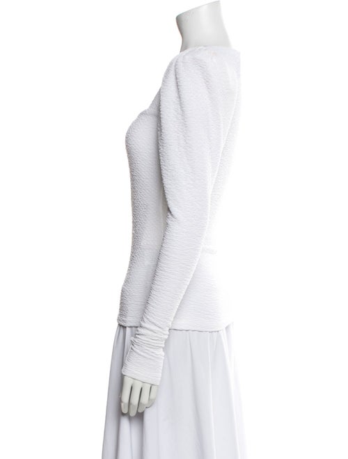 ROTATE Birger Christensen Square Neckline Long Sleeve Top