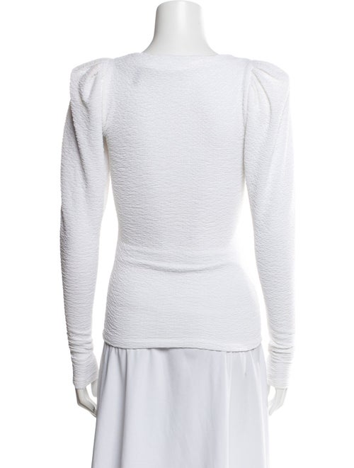 ROTATE Birger Christensen Square Neckline Long Sleeve Top