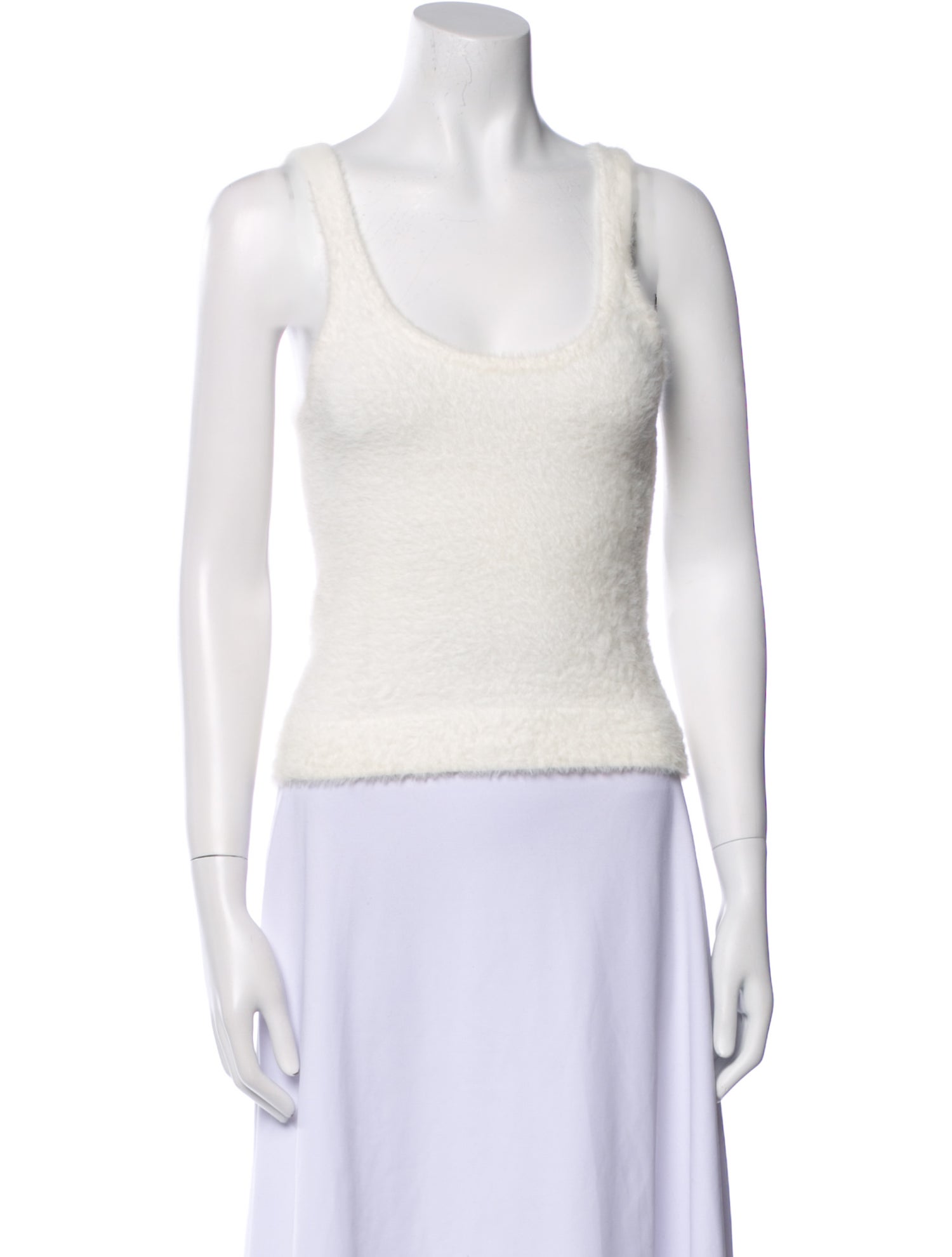 ROTATE Birger Christensen Nylon Scoop Neck Top