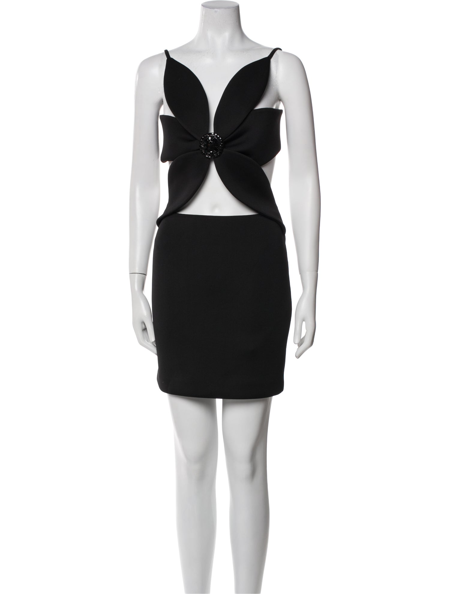 ROTATE Birger Christensen Square Neckline Knee-Length Dress