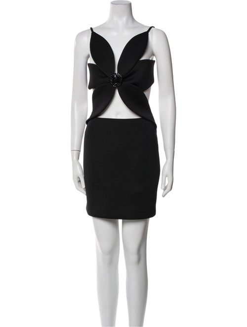 ROTATE Birger Christensen Square Neckline Knee-Length Dress