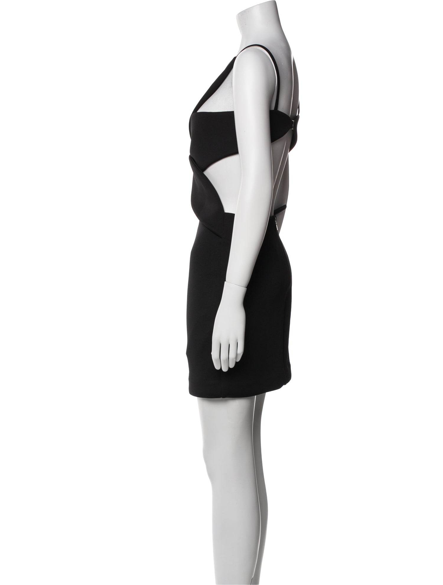 ROTATE Birger Christensen Square Neckline Knee-Length Dress