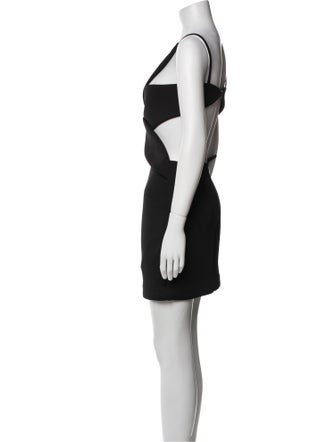 ROTATE Birger Christensen Square Neckline Knee-Length Dress