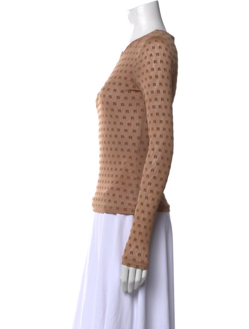 ROTATE Birger Christensen Printed Crew Neck Top