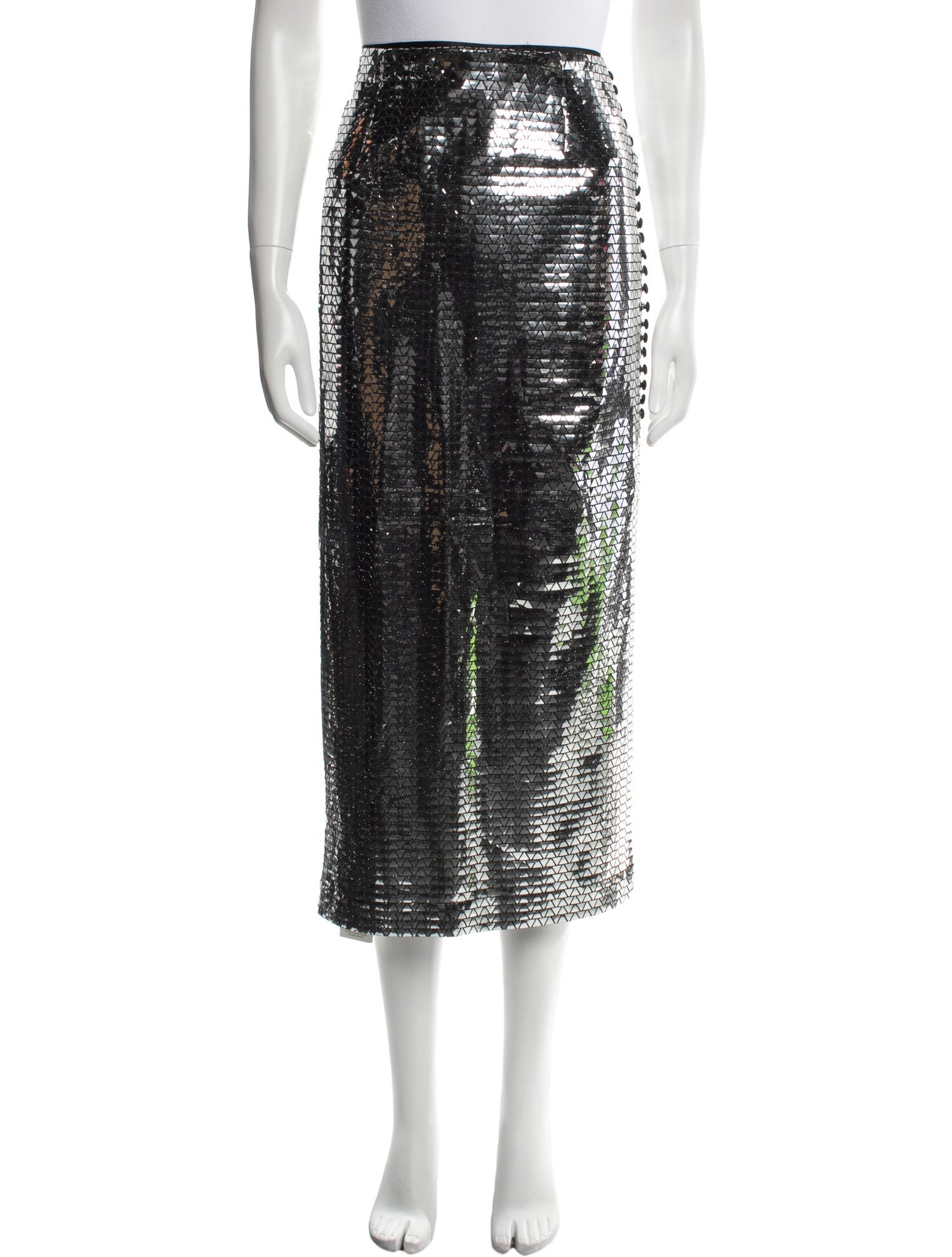 ROTATE Birger Christensen Sequin Midi Length Skirt